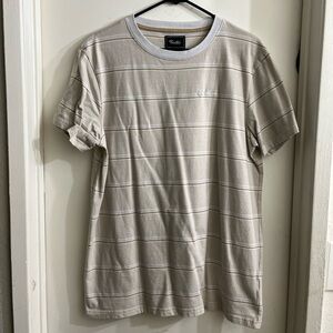 Men's Primitive Cream Striped Shirt